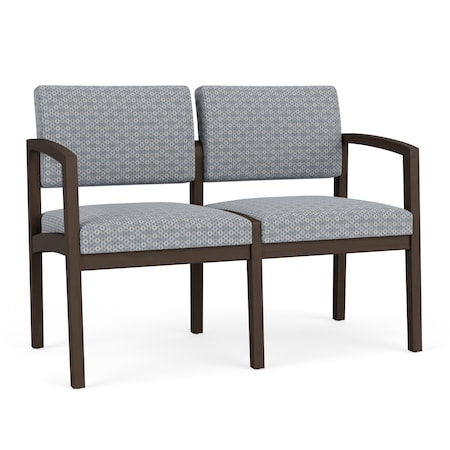 Lesro 2 Seat Tandem Seating W/ No Center Arm, 44 in W 26 in L 31.5 in H, Lenox Series LW2101